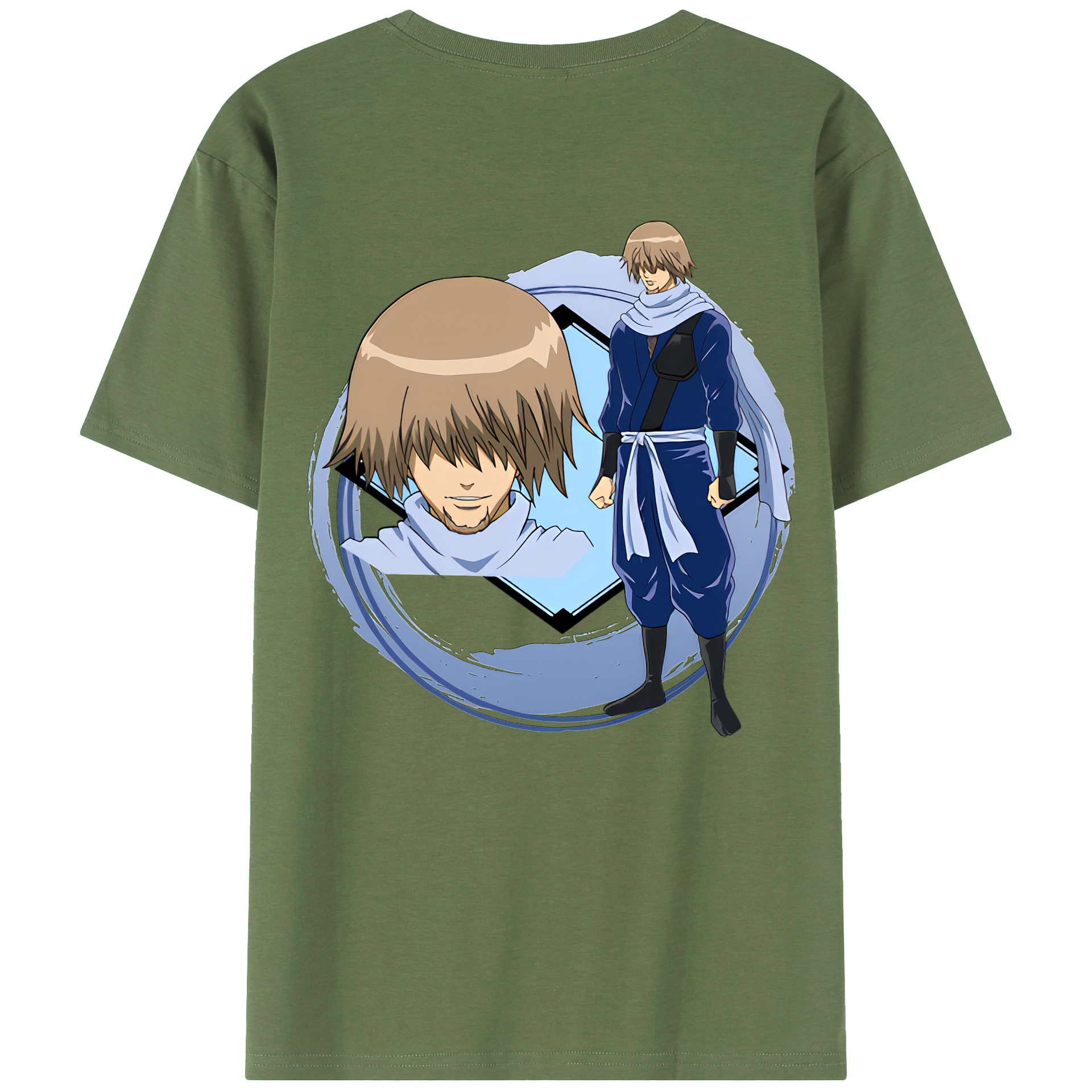 （画像用） ぎんたま 坂田銀時（さかたぎんとき） 神楽 志村新八（しむら しんぱち） GINTAMA Sakata Gintoki Kagura Shimura Shinpachi 綿100％ メンズ半袖Tシャツ（バックプリント） 通気性